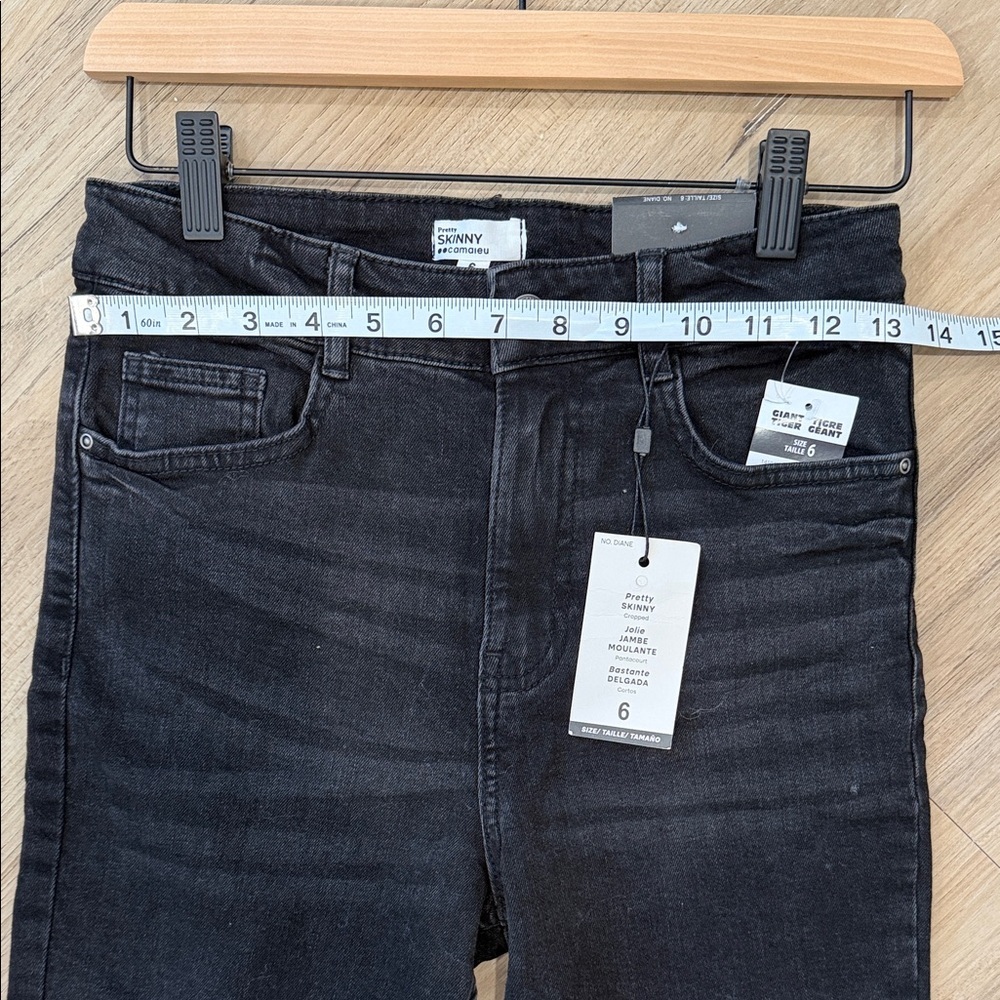 Camaieu Black Skinny Jeans for Women size 6 NWT - Picture 5 of 6